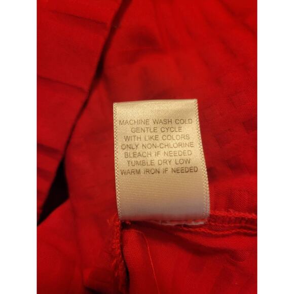 Christopher & Banks Red Stretch Textured Full Zip Jacket Women's Size Large - Picture 8 of 12